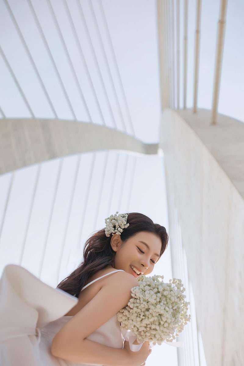 Bride celebrating