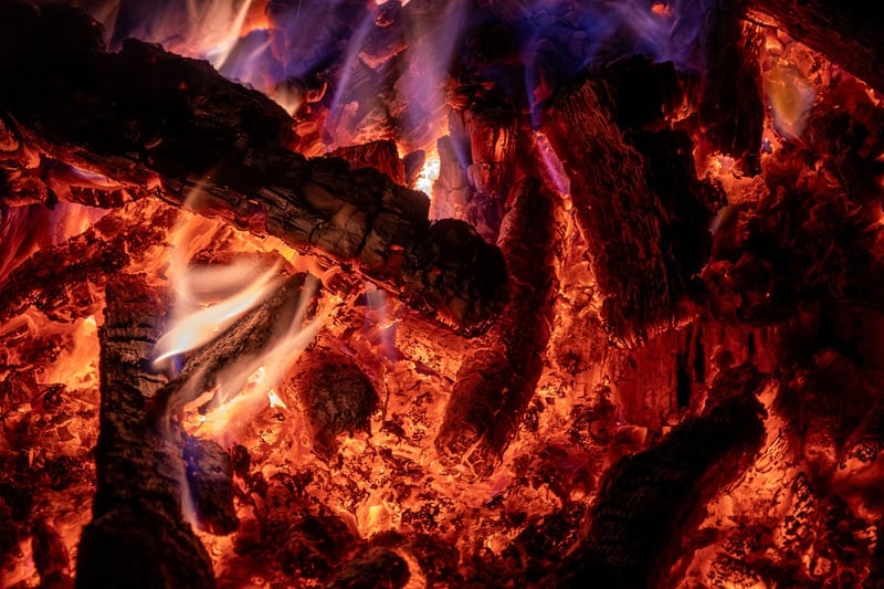 Beach bonfire